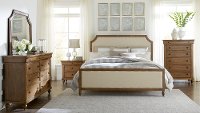 Classic Toffee Brown 6 Piece Queen Bedroom Set - Brussels