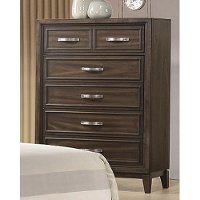 Contemporary Chocolate Brown Chest of Drawers - Tremont