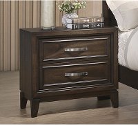 Contemporary Chocolate Brown Nightstand - Tremont