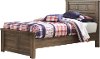 Rustic Modern Driftwood Brown Twin Bed - Fairfax