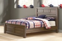Rustic Modern Driftwood Brown Full Size Bed - Fairfax