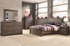 Rustic Modern Driftwood Brown 4 Piece Full Bedroom Set - Fairfax