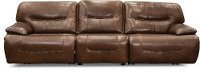 Brown Leather-Match 3 Piece Power Reclining Sofa - Max-2