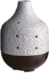Glazed Ivory Botanical Large Airome Ultrasonic Diffuser - Candle Warmers