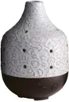 Glazed Ivory Botanical Large Airome Ultrasonic Diffuser