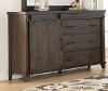 2622-03/DRESSER Clearance Rustic Contemporary Weathered Brown Dresser - Montana