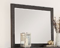 2622-04/MIRROR Rustic Contemporary Weathered Brown Mirror - Montana