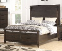 2622/STORAGEBED5/0 Rustic Contemporary Brown Queen Storage Bed - Montana-2