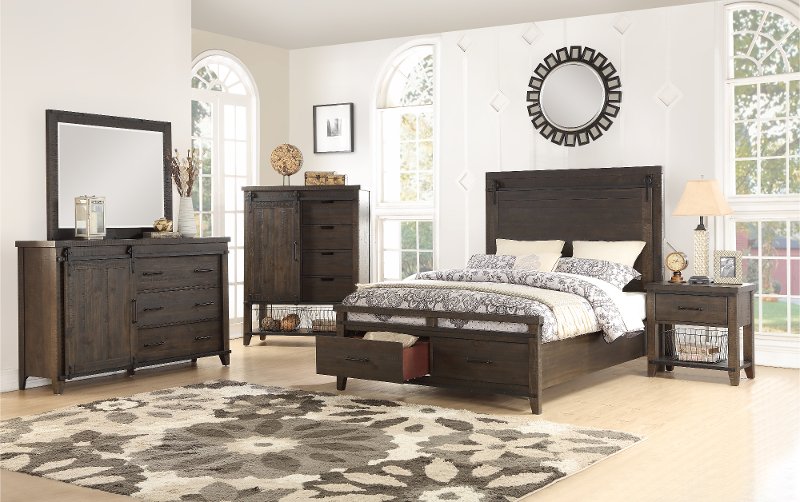Rustic Contemporary Brown 4 Piece Queen Bedroom Set Montana Rc Rustic Contemporary Brown 4 Piece Queen Bedroom Set Montana Rc Willey Furniture