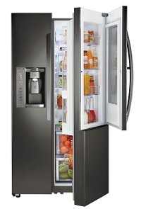 LSXC22396D LG Counter Depth Side by Side Door-in-Door Refrigerator - 21.74 cu. ft., 36 Inch Black Stainless Steel-4