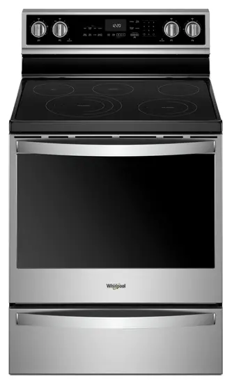 WFE975H0HZ Whirlpool Electric Range with Multi-Step Cooking - 6.4 cu. ft. Stainless Steel-1
