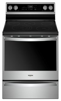 WFE975H0HZ Whirlpool Electric Range with Multi-Step Cooking - 6.4 cu. ft. Stainless Steel