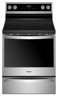 WFE975H0HZ Whirlpool Electric Range with Multi-Step Cooking - 6.4 cu. ft. Stainless Steel