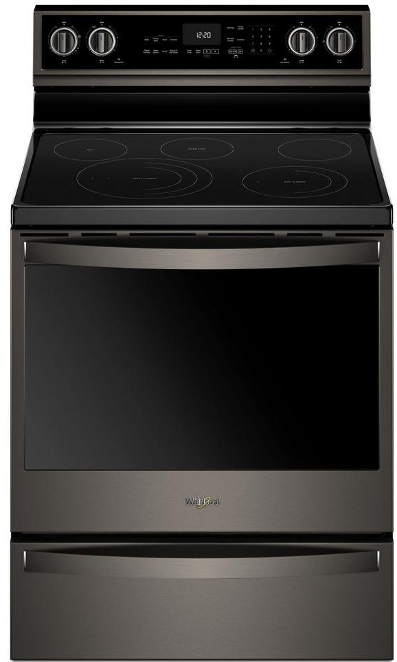 WFE975H0HV Whirlpool Electric Range - 6.4 cu. ft. Black Stainless Steel-1
