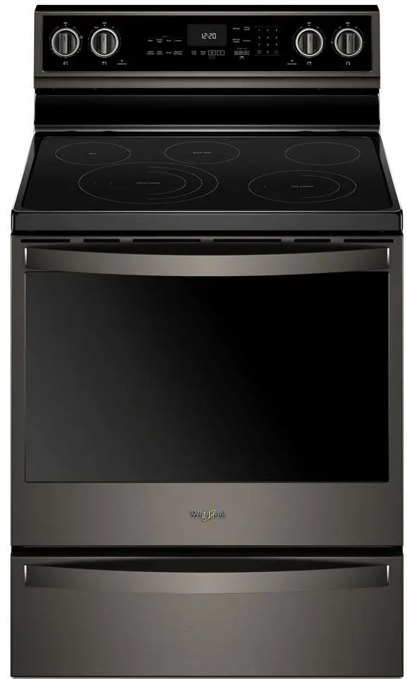 WFE975H0HV Whirlpool Electric Range - 6.4 cu. ft. Black Stainless Steel-1