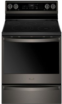 WFE975H0HV Whirlpool Electric Range - 6.4 cu. ft. Black Stainless Steel