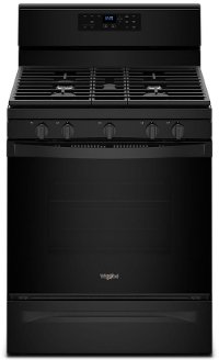 WFG525S0HB Whirlpool 30 Inch Gas Range with Self-Cleaning Oven - Black