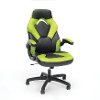 Green and Black Racing Style Leather Gaming Chair - Essentials