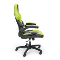 Green and Black Racing Style Leather Gaming Chair - Essentials -5