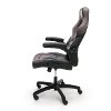 Gray and Black Racing Style Leather Gaming Chair - Essentials -3