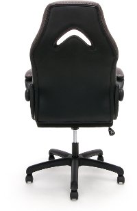 Gray and Black Racing Style Leather Gaming Chair - Essentials -4