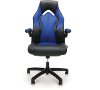 Blue and Black Leather Gaming Chair - Essentials -2