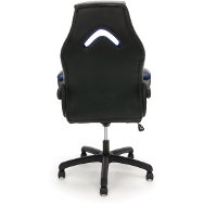 Blue and Black Leather Gaming Chair - Essentials-4