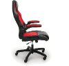 Red and Black Leather Gaming Chair - Essentials -5