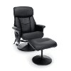 Heated Shiatsu Leather Massage Recliner & Ottoman - Essentials-1