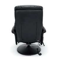 Heated Shiatsu Leather Massage Recliner & Ottoman - Essentials-4
