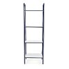 Blue and White 4 Shelf Bookcase - Essentials -4