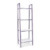 Purple and White 4 Shelf Bookcase - Essentials