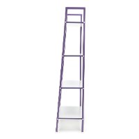 Purple and White 4 Shelf Bookcase - Essentials-3