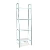 Teal and White 4 Shelf Bookcase - Essentials