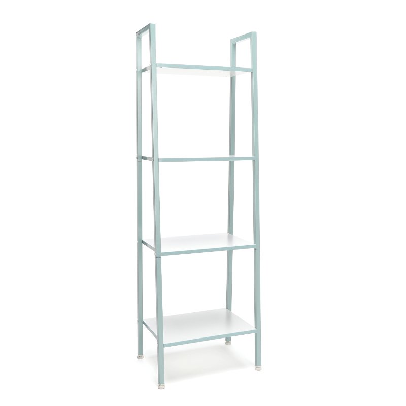 Teal And White 4 Shelf Bookcase Essentials Rc Willey Furniture Teal And White 4 Shelf Bookcase Essentials