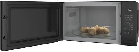 PEB7227+JX7227-BSS GE Profile Countertop Microwave with Trim Kit - Black Slate-3