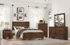 Casual Contemporary Brown 6 Piece Queen Bedroom Set - Jacob