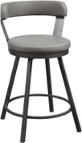 Appert Gray Swivel Counter Height Stool