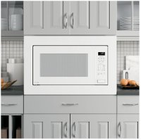 PEB7227DLWW+JX7230DLWW GE Profile 2.2 cu. ft. Microwave and 30 Inch Trim Kit - White