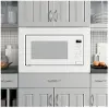 PEB7227DLWW+JX7230DLWW GE Profile Countertop Microwave and 30 Inch Trim Kit - 2.2 cu. ft. White
