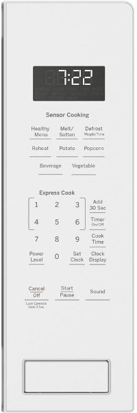 PEB7227DLWW+JX7230DLWW GE Profile Countertop Microwave and 30 Inch Trim Kit - 2.2 cu. ft. White-4