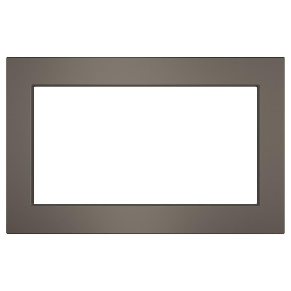 PEB7227ELES+JX7230ELES GE Microwave and 30 inch Optional Built-In Trim Kit - Slate-4