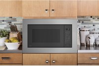 PEB7227SLSS+JX7230SLSS GE Profile Microwave and 30 Inch Trim Kit - 2.2 cu. ft. Stainless Steel-2