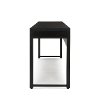Espresso Brown Two Drawer Office Desk - Essentials -3