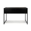 Espresso Brown Two Drawer Office Desk - Essentials -4