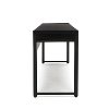 Espresso Brown Two Drawer Office Desk - Essentials -5