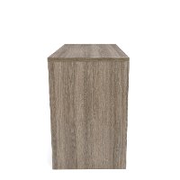 Driftwood Brown Two Drawer Solid Panel Office Desk - Essentials-3