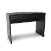 Espresso Brown Two Drawer Solid Panel Office Desk - Essentials