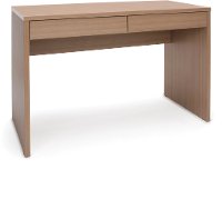 Harvest Brown Two Drawer Solid Panel Office Desk - Essentials