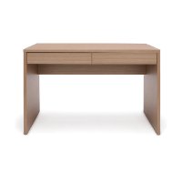 Harvest Brown Two Drawer Solid Panel Office Desk - Essentials -2